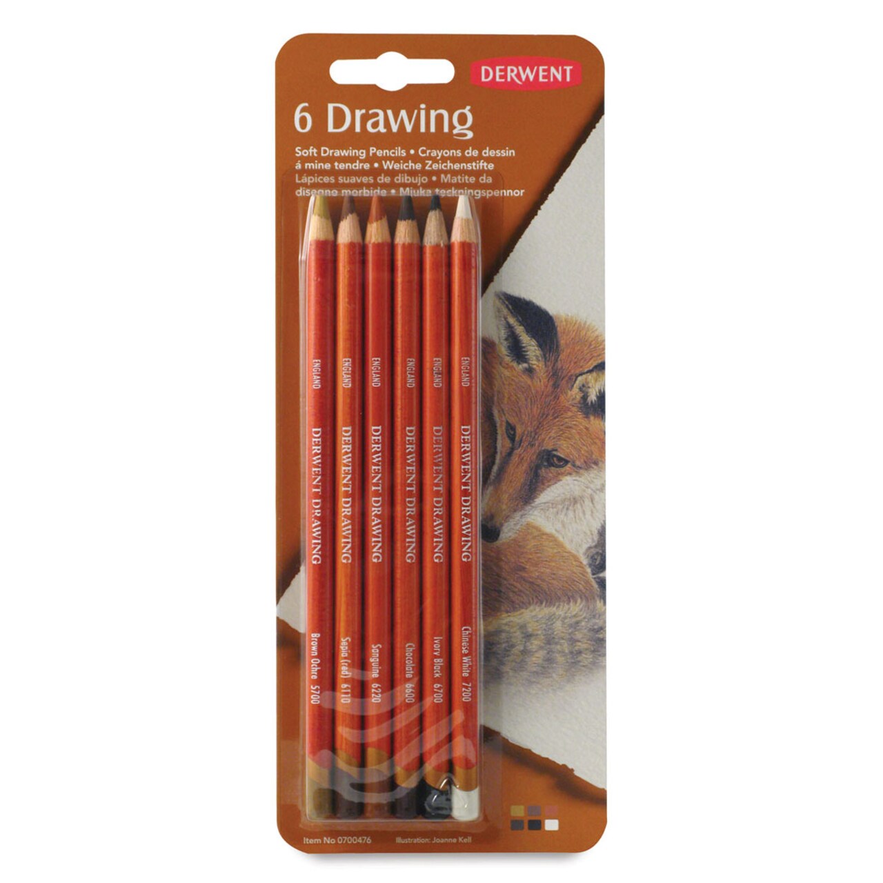 Derwent Drawing Pencils - Set of 6